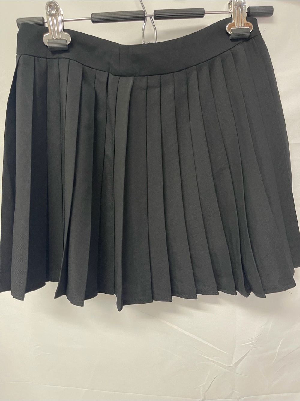 Commense Black Pleated Tennis Skort XS Preppy Balletcore Mini Skirt